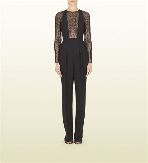 gucci lace jumpsuit.